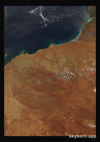 The Earth on 15 October 2023 · Pilbara, Western Australia