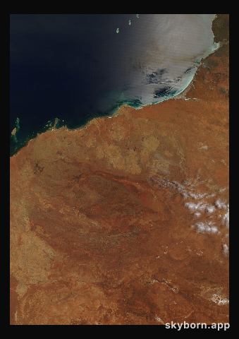 The Earth on 20 October 2023 · Pilbara, Western Australia