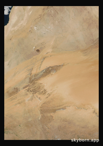The Earth on 21 October 2023 · Eye of the Sahara, Mauritania