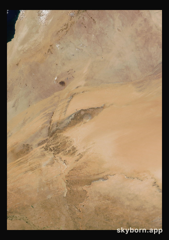 The Earth on 3 November 2023 · Eye of the Sahara, Mauritania