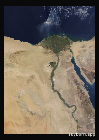 The Earth on 4 November 2023 · Nile Delta and Sinai