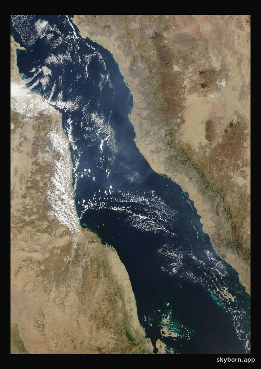 The Earth on 1 December 2023 · Red Sea