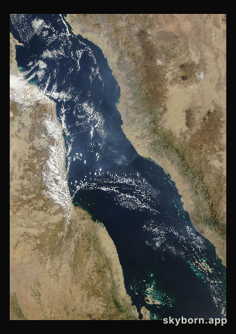 The Earth on 1 December 2023 · Red Sea