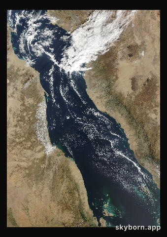 The Earth on 6 December 2023 · Red Sea