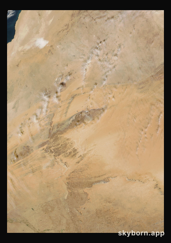 The Earth on 8 December 2023 · Eye of the Sahara, Mauritania
