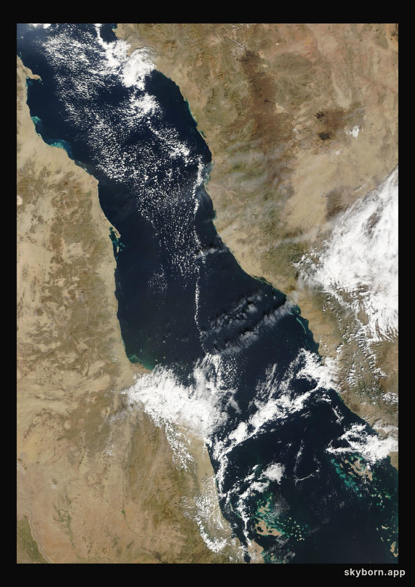 The Earth on 13 December 2023 · Red Sea