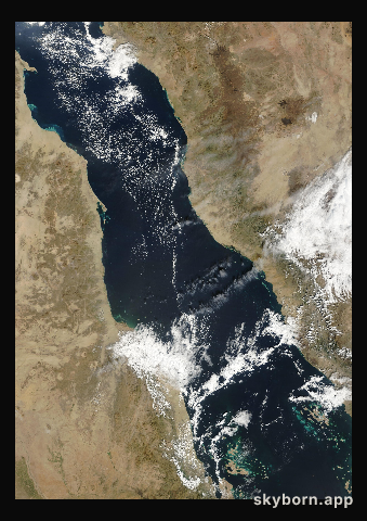 The Earth on 13 December 2023 · Red Sea
