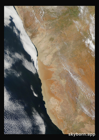 The Earth on 19 December 2023 · Namib Desert