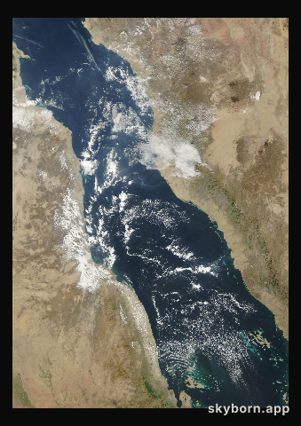The Earth on 20 December 2023 · Red Sea
