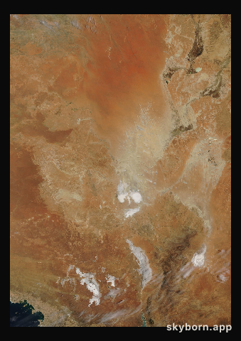 The Earth on 22 December 2023 · Lake Eyre, Australia