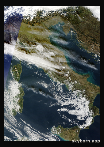 The Earth on 23 December 2023 · Italy and the Adriatic
