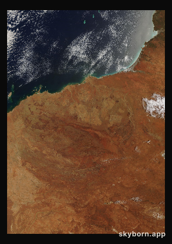 The Earth on 24 December 2023 · Pilbara, Western Australia