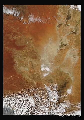 The Earth on 25 December 2023 · Lake Eyre, Australia