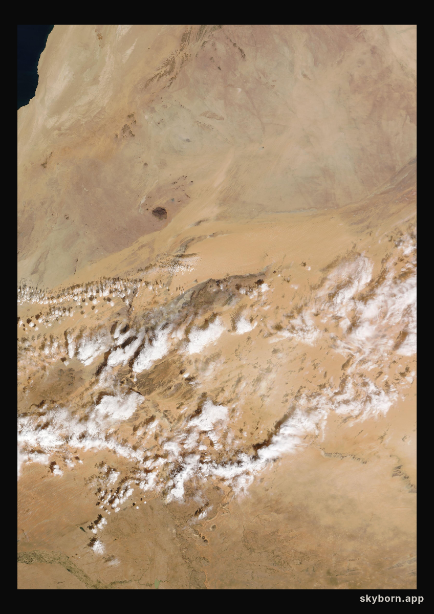 The Earth on 26 December 2023 · Eye of the Sahara, Mauritania