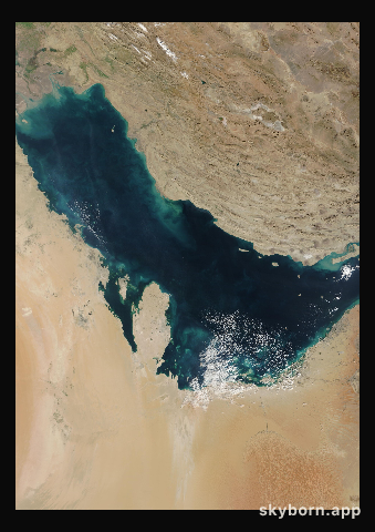 The Earth on 5 January 2024 · Persian Gulf