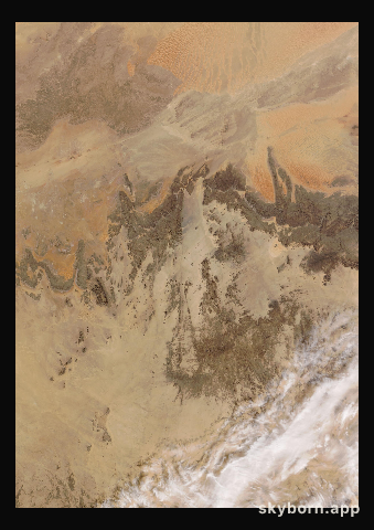 The Earth on 8 January 2024 · Sahara, Algeria