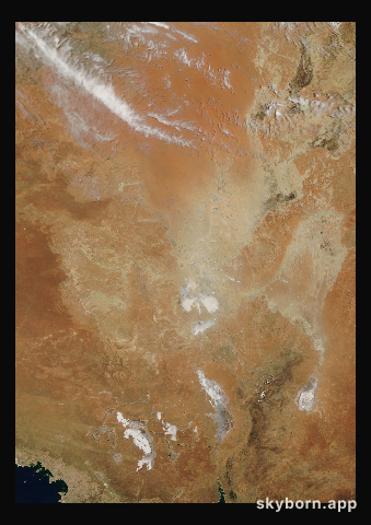 The Earth on 10 January 2024 · Lake Eyre, Australia