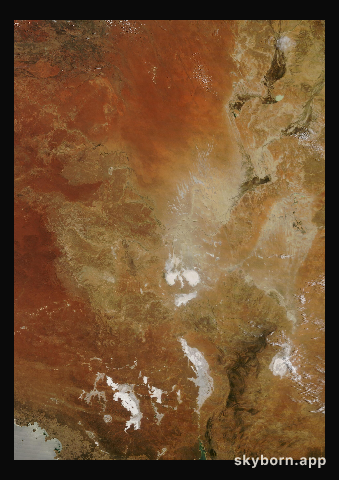 The Earth on 11 January 2024 · Lake Eyre, Australia