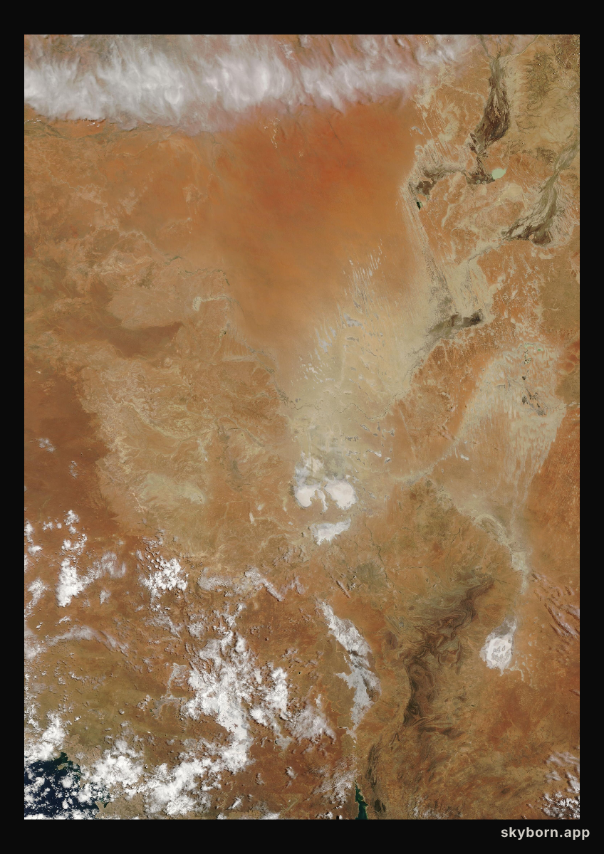 The Earth on 15 January 2024 · Lake Eyre, Australia