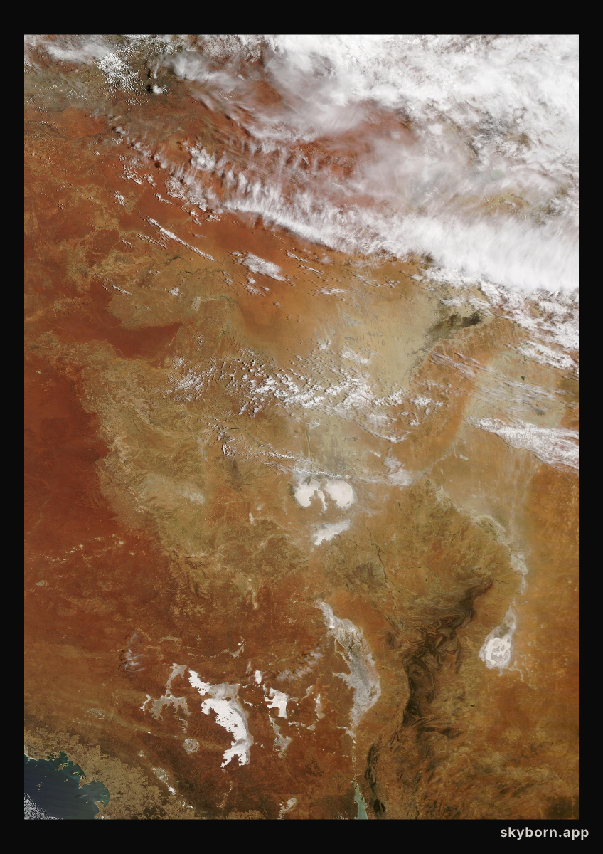 The Earth on 18 January 2024 · Lake Eyre, Australia