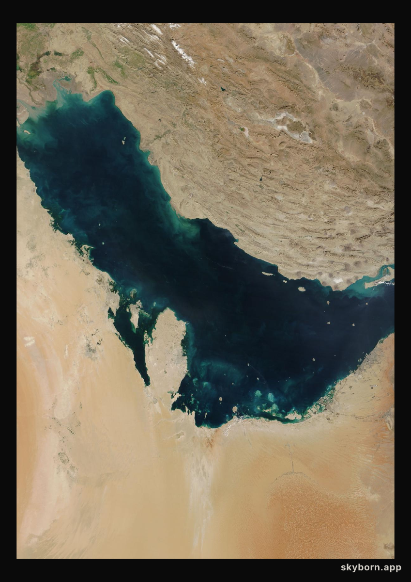 The Earth on 22 January 2024 · Persian Gulf