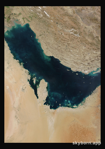 The Earth on 22 January 2024 · Persian Gulf