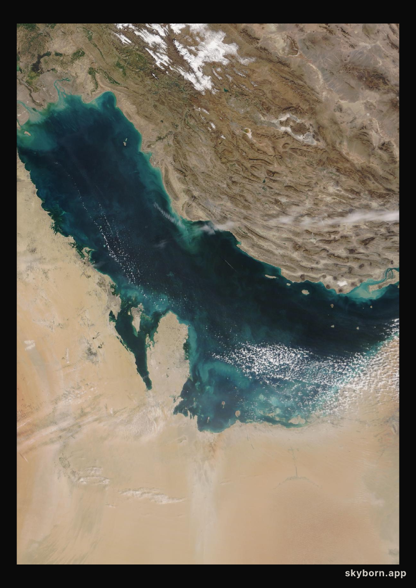 The Earth on 4 February 2024 · Persian Gulf