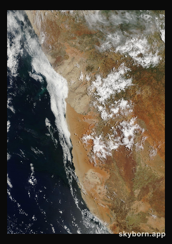 The Earth on 6 February 2024 · Namib Desert
