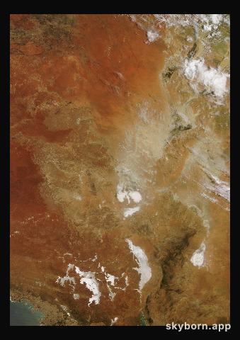 The Earth on 9 February 2024 · Lake Eyre, Australia