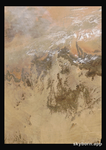 The Earth on 11 February 2024 · Sahara, Algeria