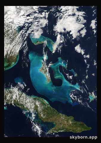 The Earth on 12 February 2024 · Bahamas