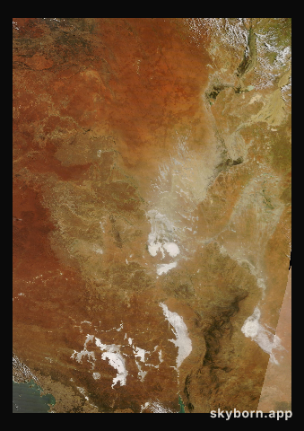 The Earth on 14 February 2024 · Lake Eyre, Australia