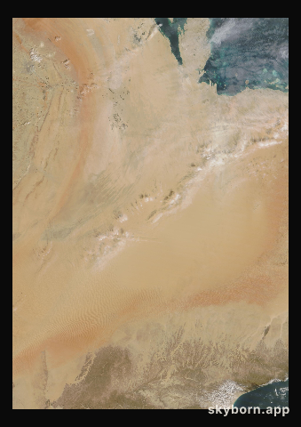 The Earth on 16 February 2024 · Empty Quarter, Arabia