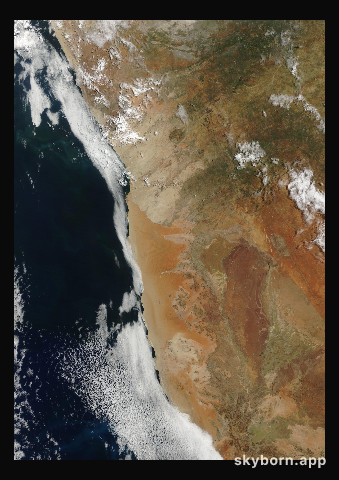 The Earth on 1 March 2024 · Namib Desert