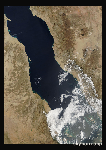 The Earth on 7 March 2024 · Red Sea