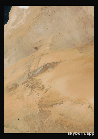 The Earth on 14 March 2024 · Eye of the Sahara, Mauritania
