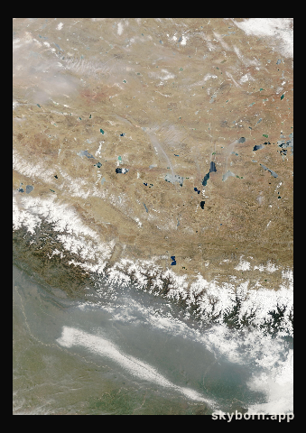 The Earth on 24 March 2024 · Himalaya and Tibet