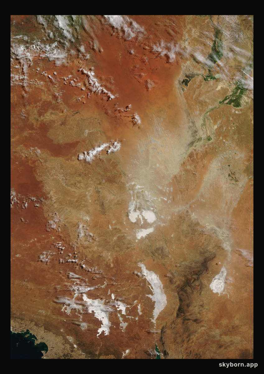 The Earth on 28 March 2024 · Lake Eyre, Australia