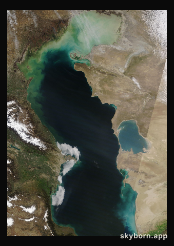 The Earth on 29 March 2024 · Caspian Sea