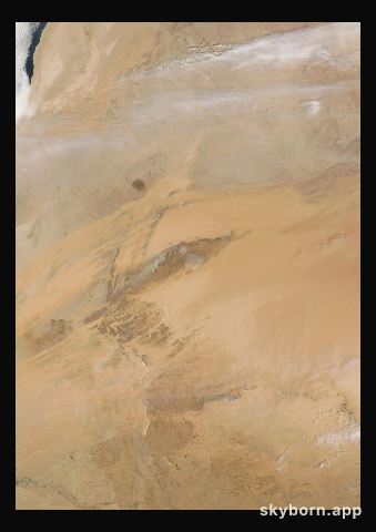The Earth on 5 April 2024 · Eye of the Sahara, Mauritania