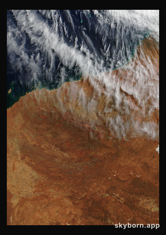 The Earth on 6 April 2024 · Pilbara, Western Australia