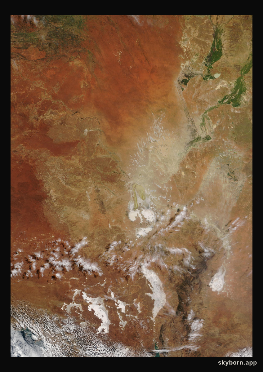 The Earth on 7 April 2024 · Lake Eyre, Australia