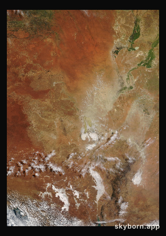 The Earth on 7 April 2024 · Lake Eyre, Australia