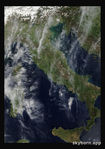 The Earth on 8 April 2024 · Italy and the Adriatic