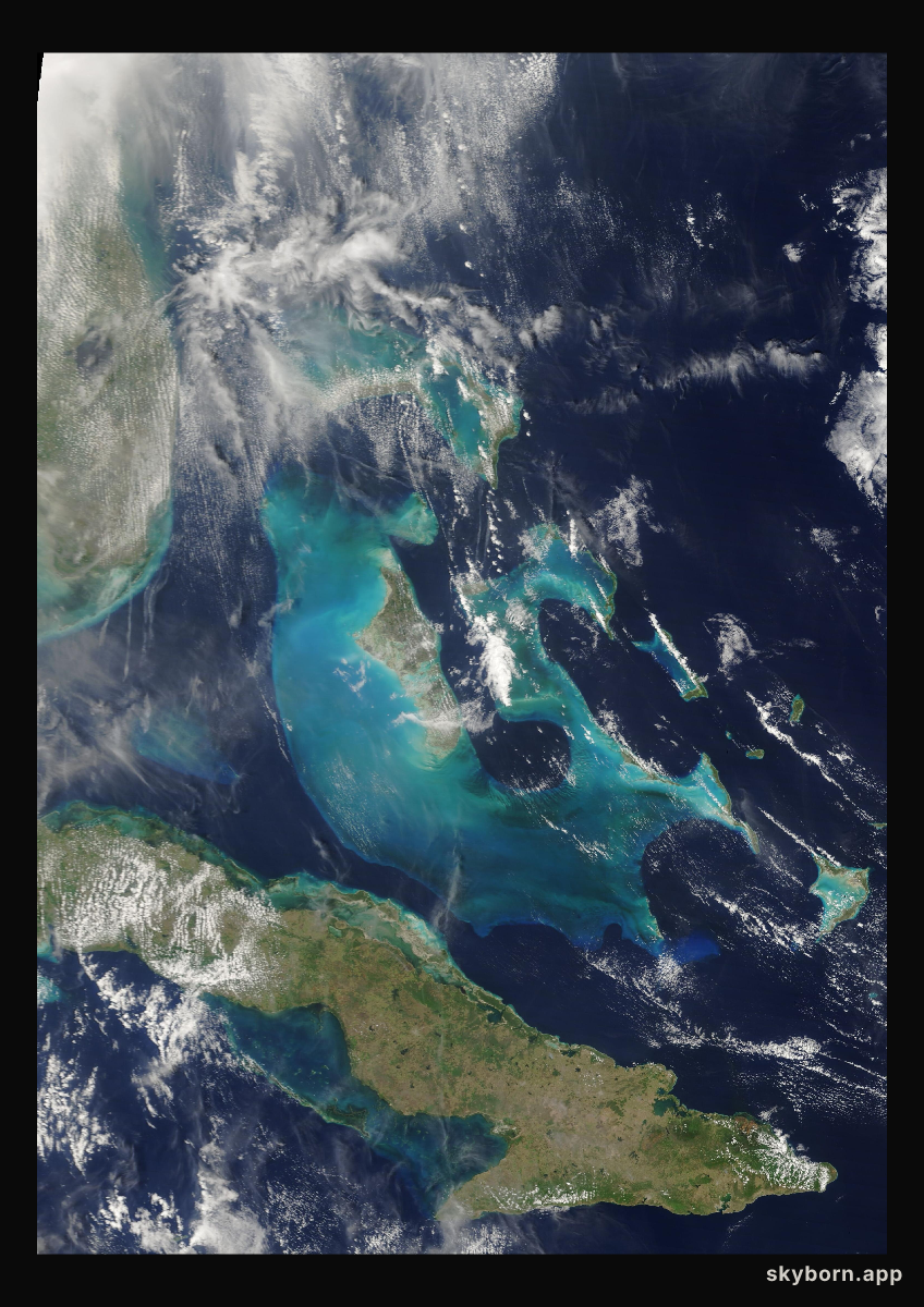 The Earth on 11 April 2024 · Bahamas