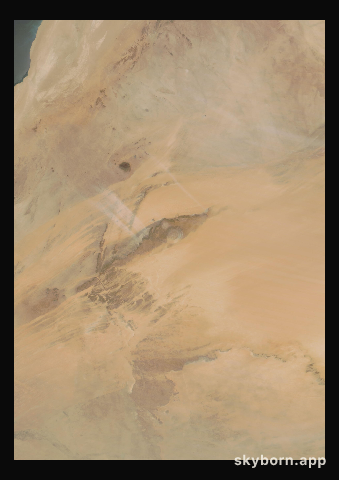 The Earth on 13 April 2024 · Eye of the Sahara, Mauritania