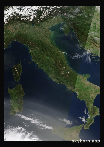 The Earth on 14 April 2024 · Italy and the Adriatic