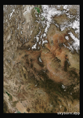 The Earth on 16 April 2024 · Colorado Plateau