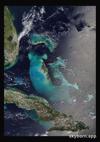 The Earth on 19 April 2024 · Bahamas