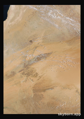 The Earth on 22 April 2024 · Eye of the Sahara, Mauritania